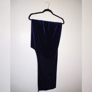 Blue Velvet Skirt